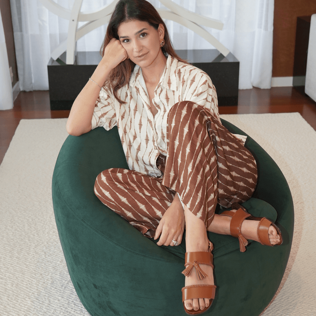 Rasteira Laura Caramelo