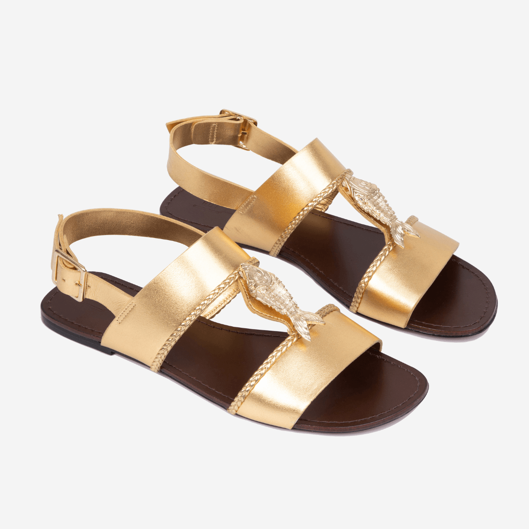 Rasteira Peixe Dourado - Lado