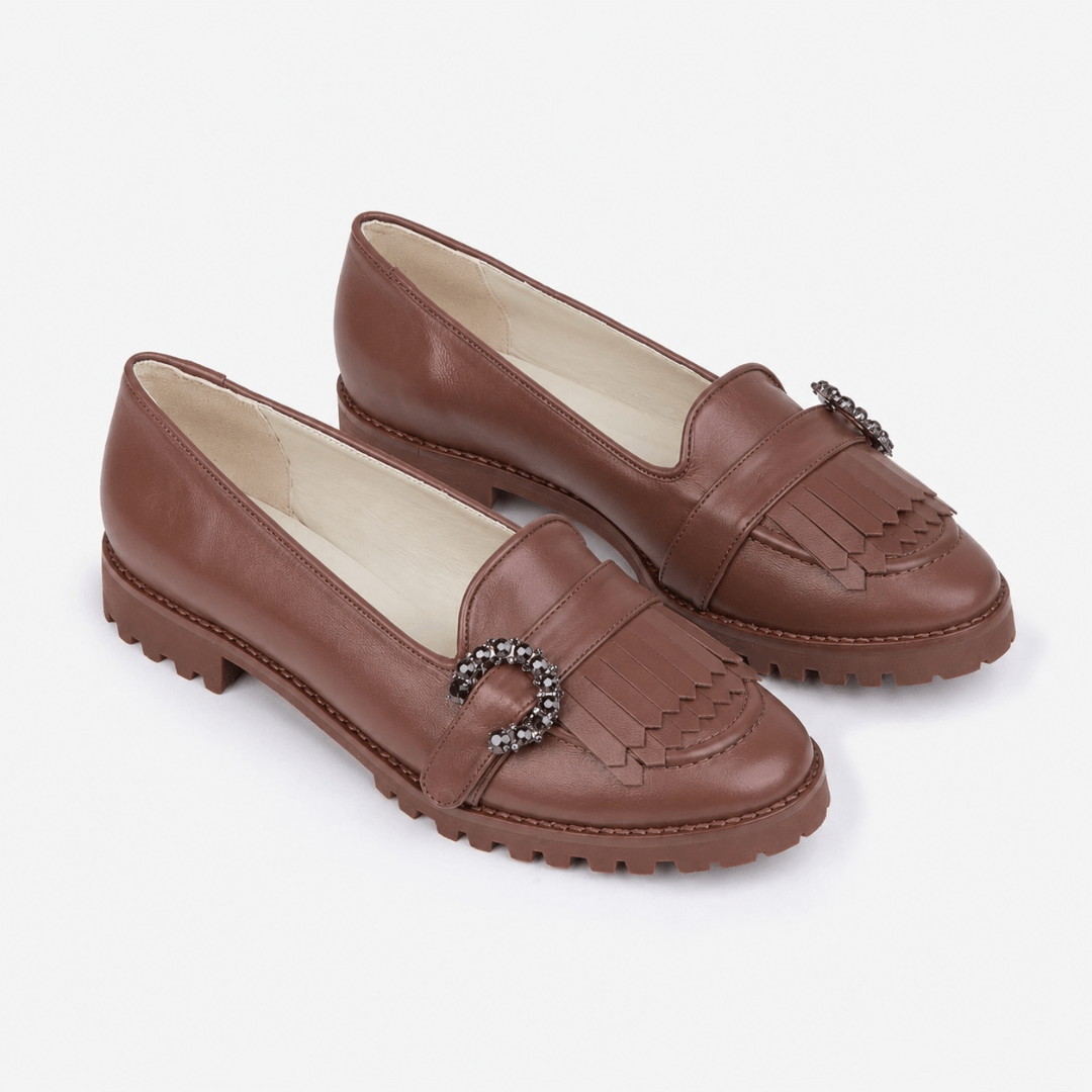 Mocassim Diana Chocolate - Lado