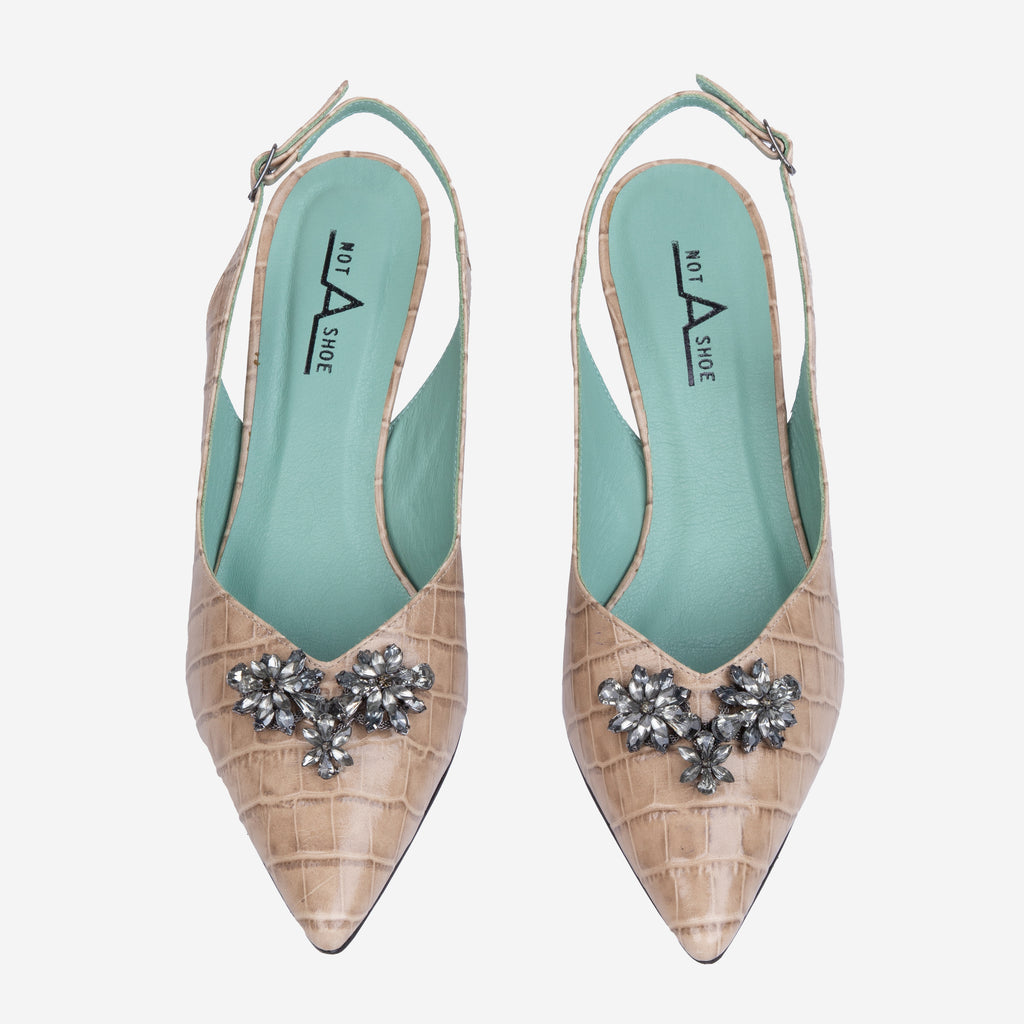 Scarpin Charlotte Ostra - Frente