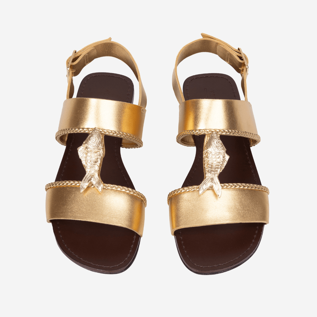 Rasteira Peixe Dourado - Frente