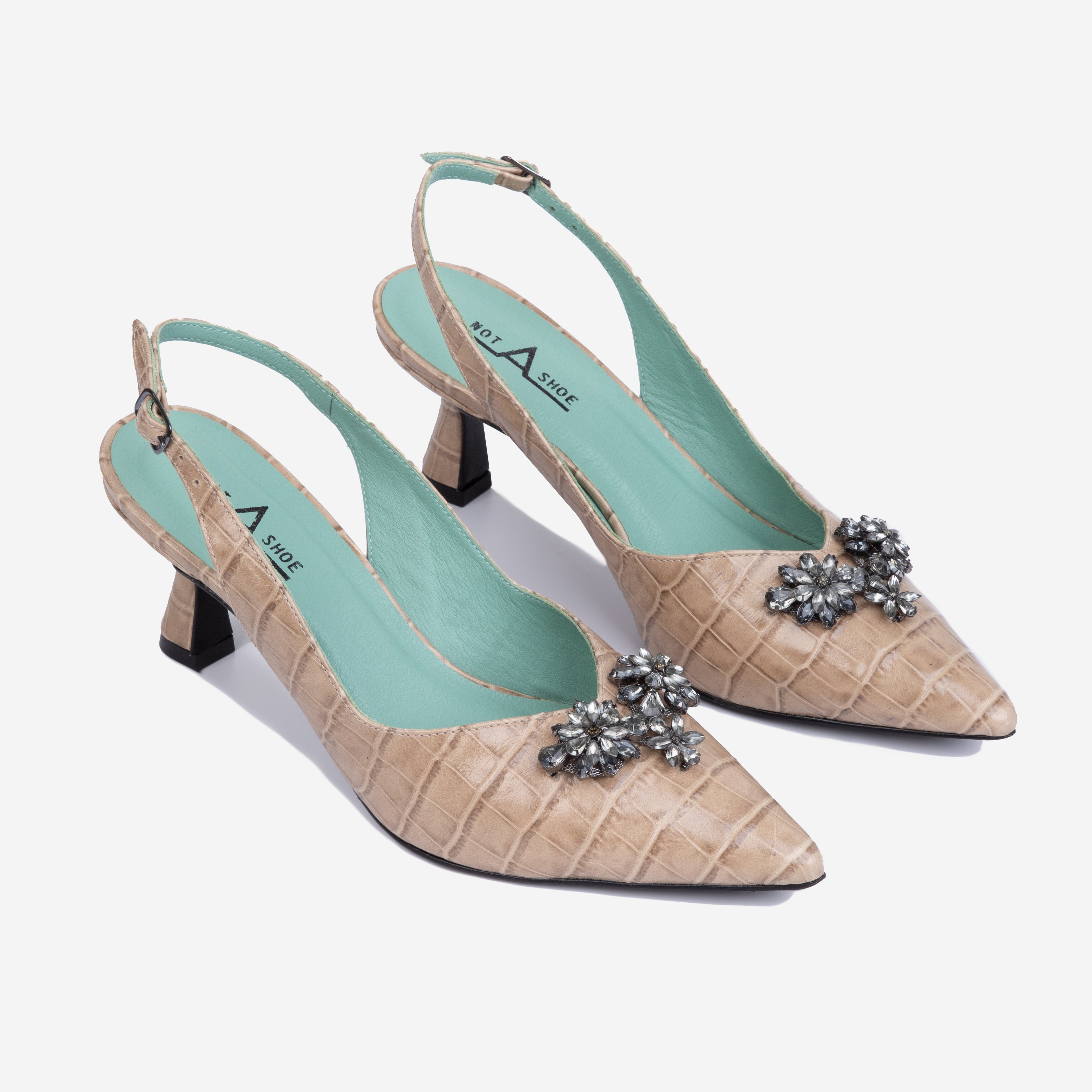 Scarpin Charlotte Ostra - Lado
