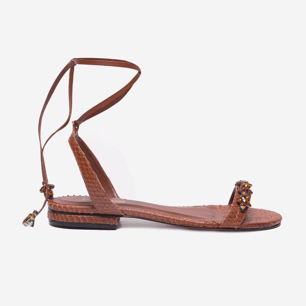 Rasteira Abelha Camel - Frente
