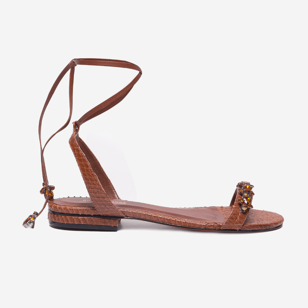 Rasteira Abelha Camel - Frente