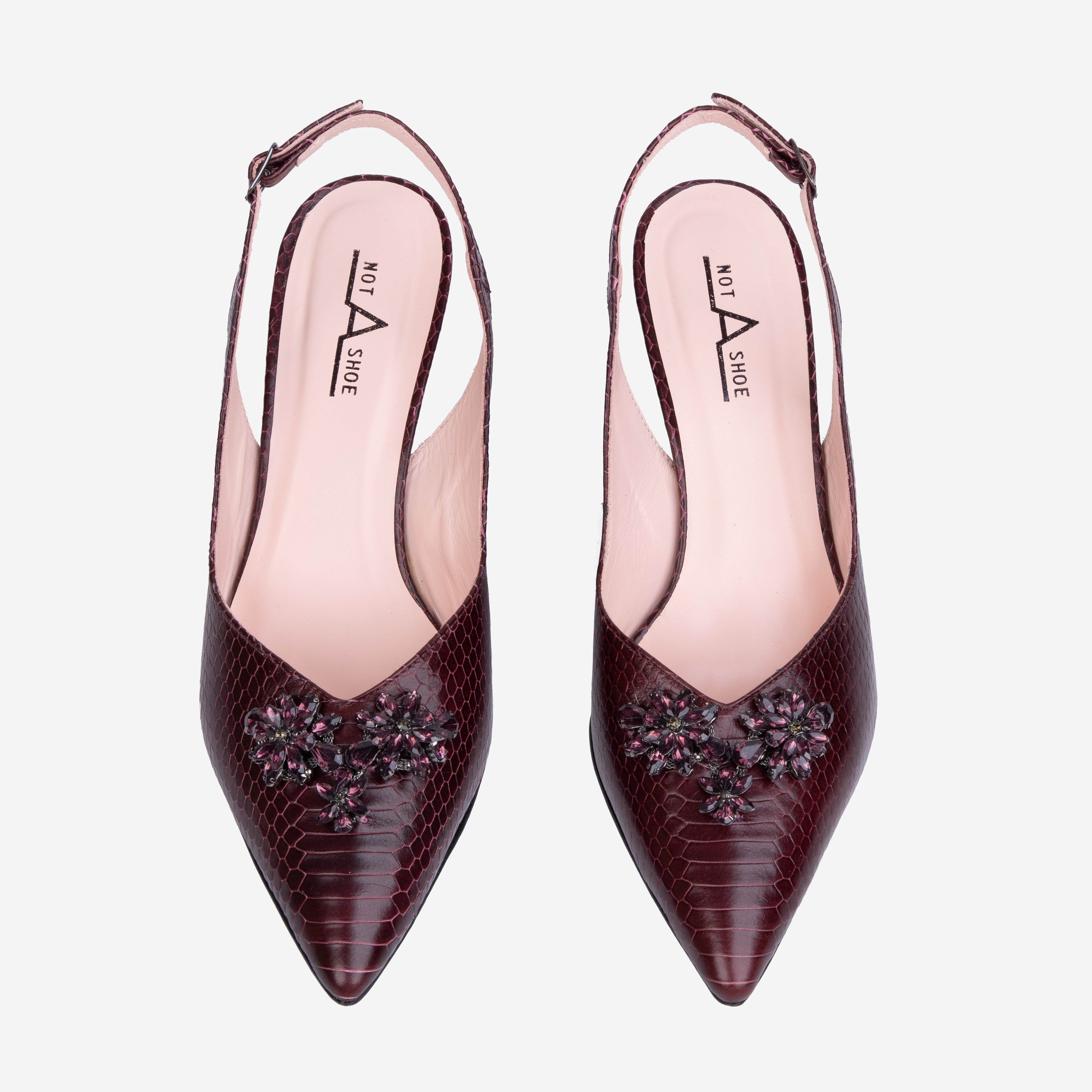 Scarpin Charlotte Vinho - Frente