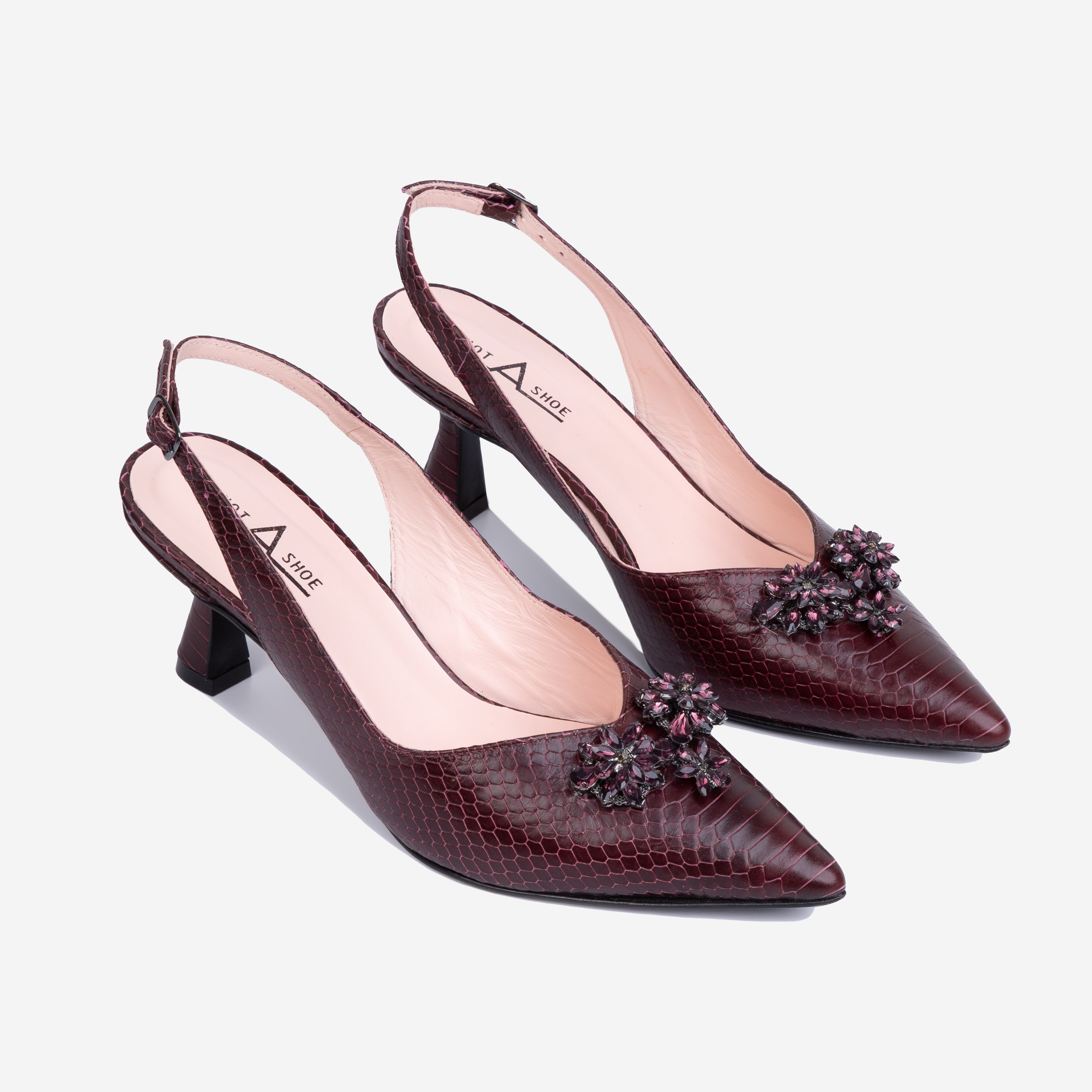 Scarpin Charlotte Vinho - Lado