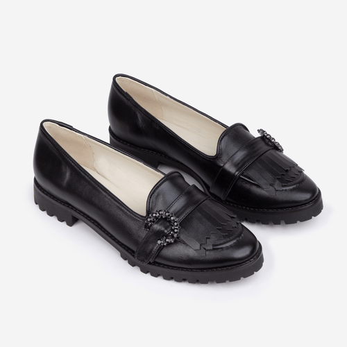 Mocassim Diana Preto - Lado