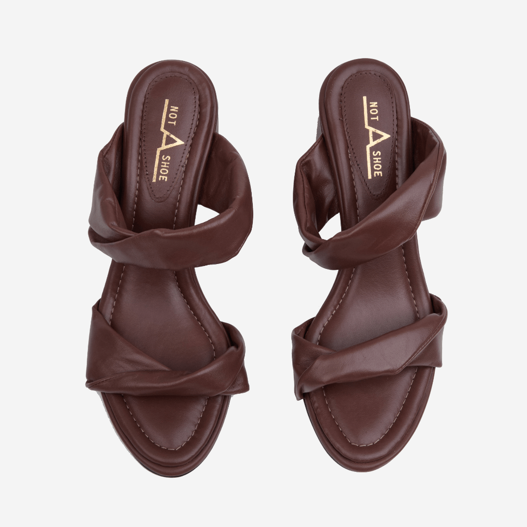 Sandália Celina Chocolate - Frente