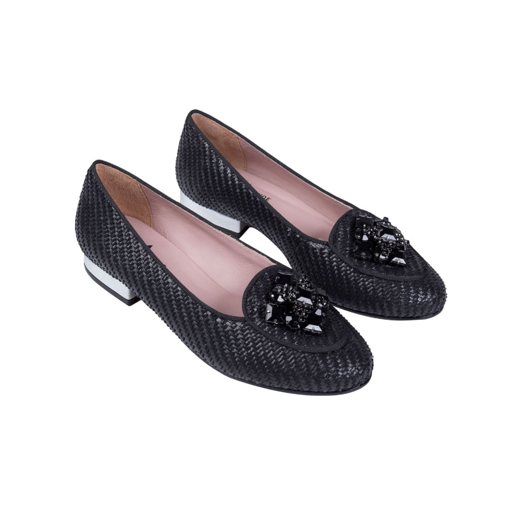 Loafer Palha Preta - Lado