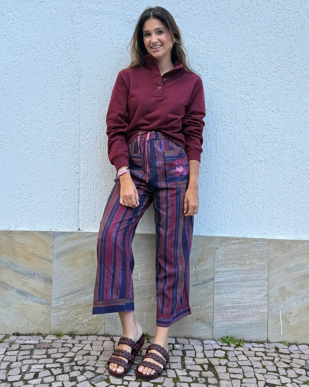 Rasteira Slider Amalia Vinho