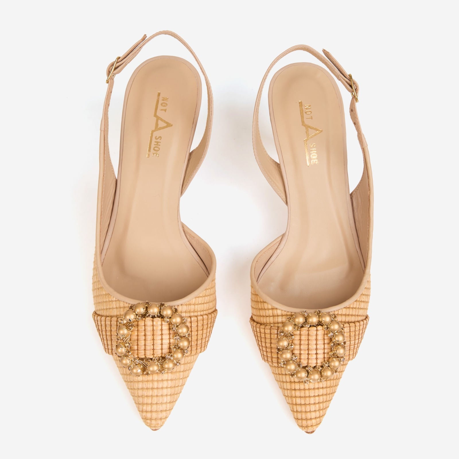 Scarpin Serena Palha - Frente
