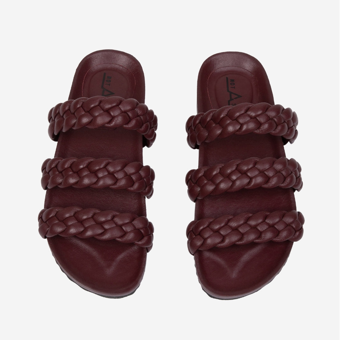 Rasteira Slider Amalia Vinho