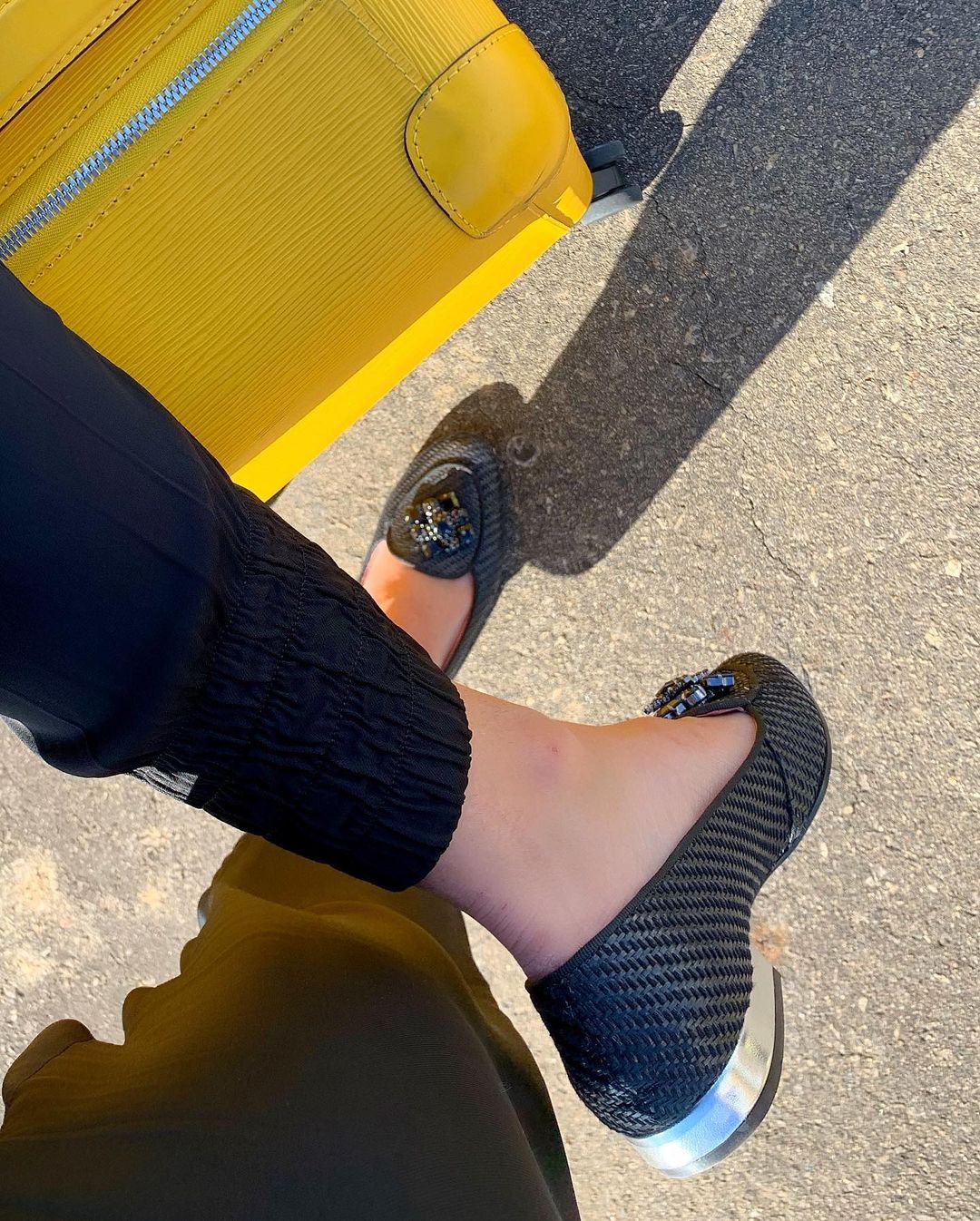 Loafer Palha Preta - vestido
